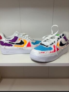 Nike Air Force 1 Low Reveal Tear Away Multi Color Sneakers Women’s 7.5